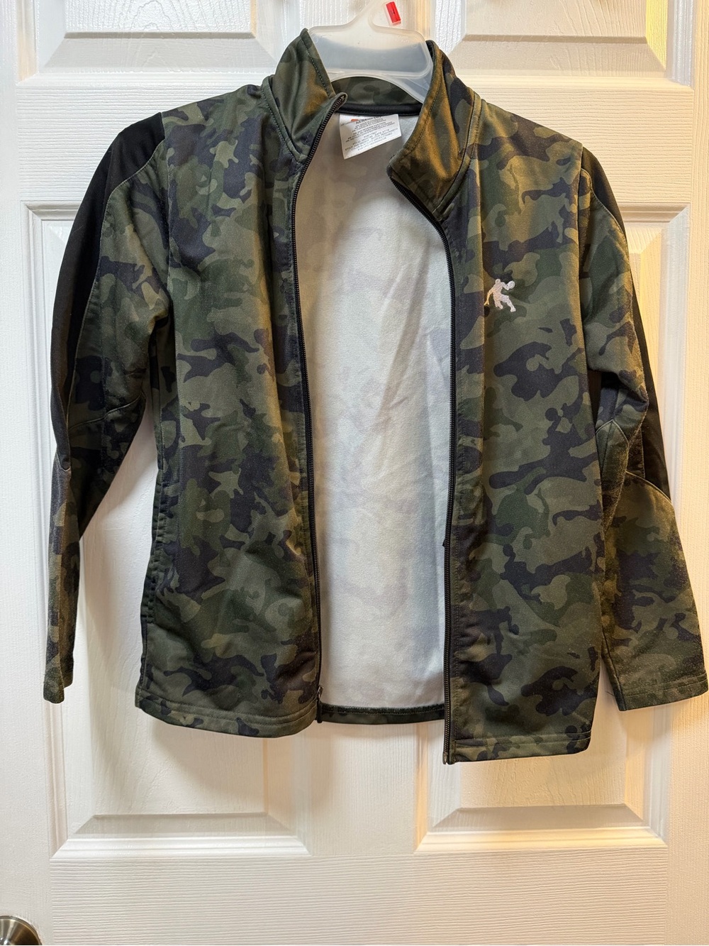 And1 Men's Olive Green Camo Zip Jacket